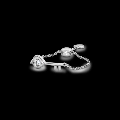 Key To My Heart Diamond Flexi Ring