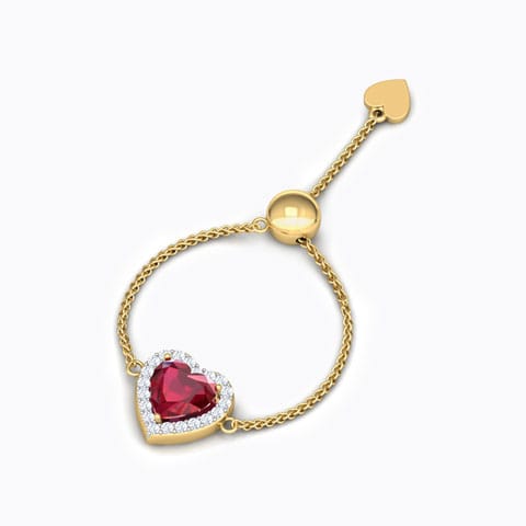 Heart Gemstone Flexi Ring Heart Gemstone Flexi Ring