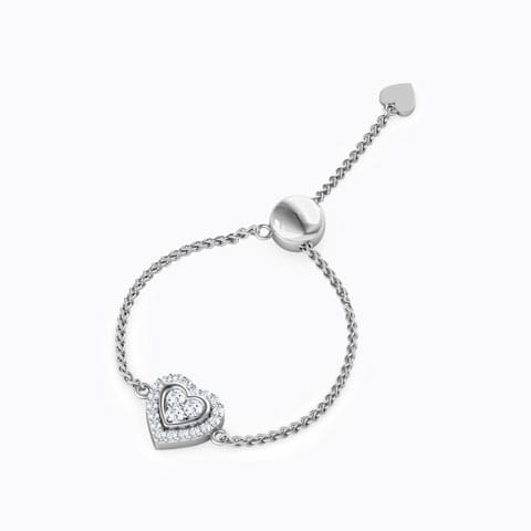 Heart in Heart Diamond Flexi Ring Heart in Heart Diamond Flexi Ring