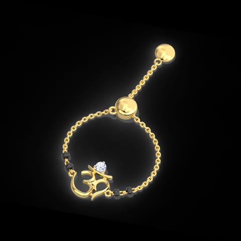 Aum Diamond Mangalsutra Flexi Ring