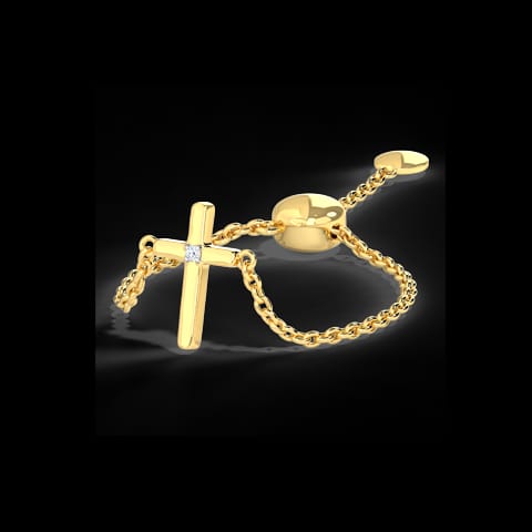 Cross Diamond Flexi Ring