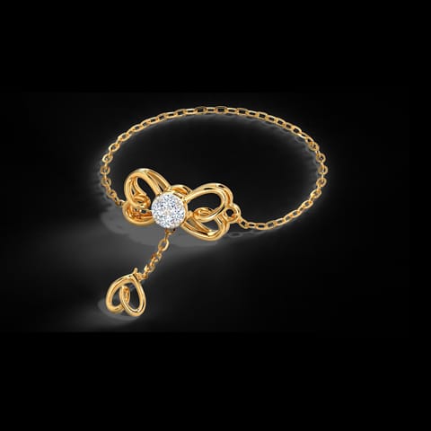 Twine Heart Diamond Flexi Ring