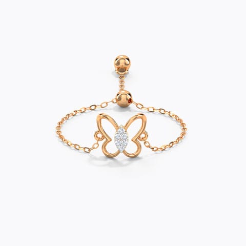 Petite Butterfly Diamond Flexi Ring Petite Butterfly Diamond Flexi Ring