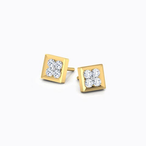 4-Stone Stud Earrings
