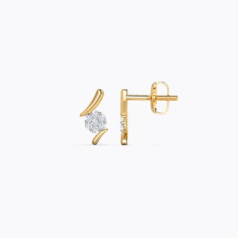 Artistic Floral Diamond Earrings Artistic Floral Diamond Earrings