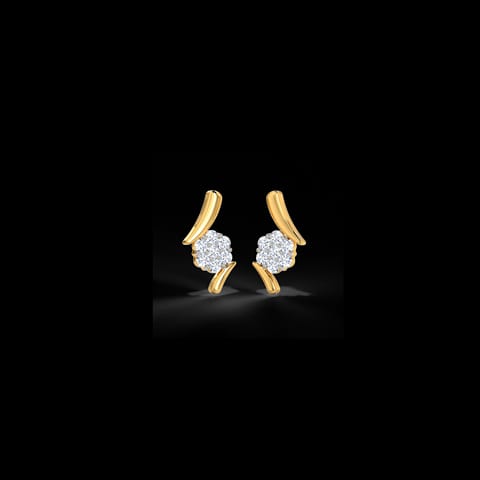 Artistic Floral Diamond Earrings Artistic Floral Diamond Earrings
