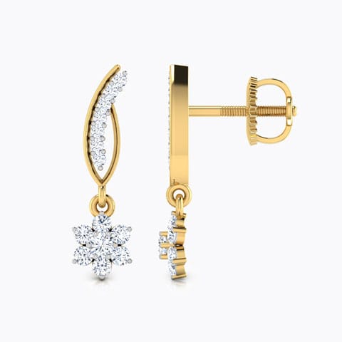 Flower and Stalk Diamond Drops Flower and Stalk Diamond Drops