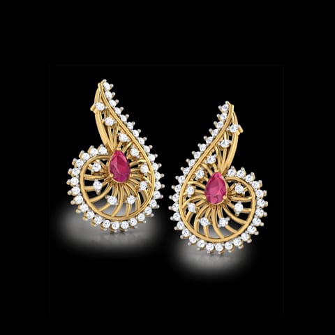 Komal Gemstone Drop Earrings