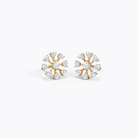 Clique Diamond Stud Earrings