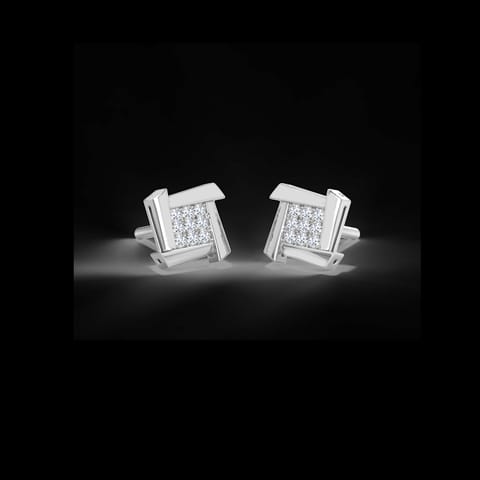 Ludo Square  Diamond Stud Earrings Ludo Square  Diamond Stud Earrings