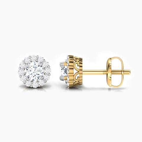 Naksha Halo Diamond Stud Earrings Naksha Halo Diamond Stud Earrings
