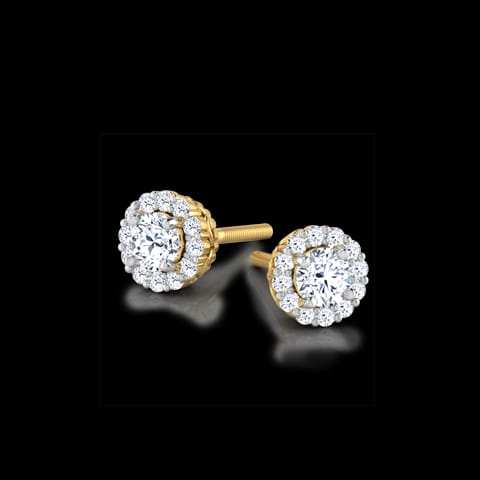 Naksha Halo Diamond Stud Earrings Naksha Halo Diamond Stud Earrings