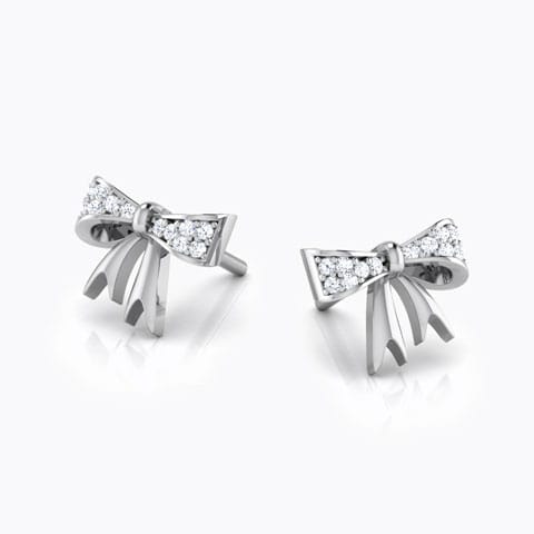 Bow Knot Diamond Stud Earrings Bow Knot Diamond Stud Earrings