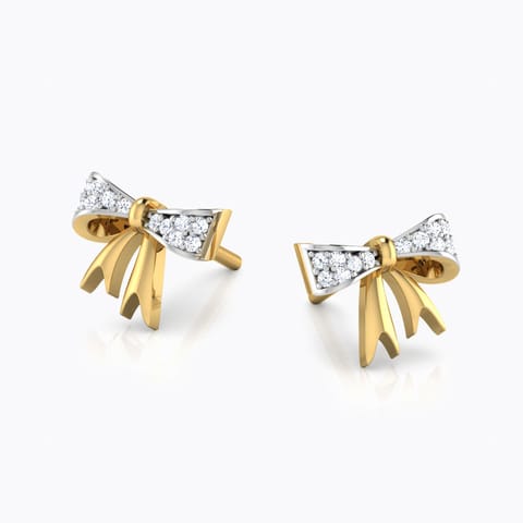 Bow Knot Diamond Stud Earrings Bow Knot Diamond Stud Earrings