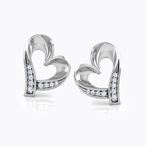 Kaia Heart Diamond Stud Earrings Kaia Heart Diamond Stud Earrings