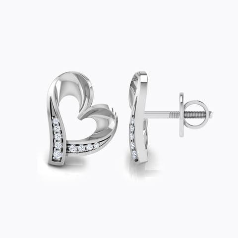 Kaia Heart Diamond Stud Earrings Kaia Heart Diamond Stud Earrings