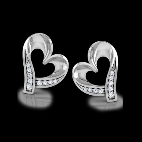 Kaia Heart Diamond Stud Earrings Kaia Heart Diamond Stud Earrings