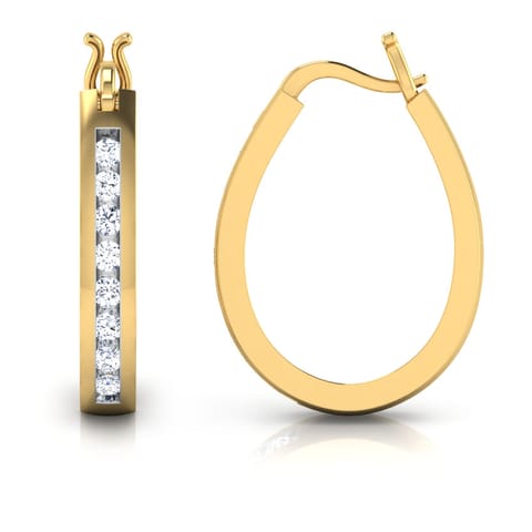 Wendy Diamond Hoop Earrings