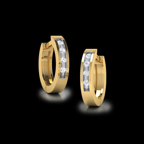 Tanika Diamond Hoop Earrings