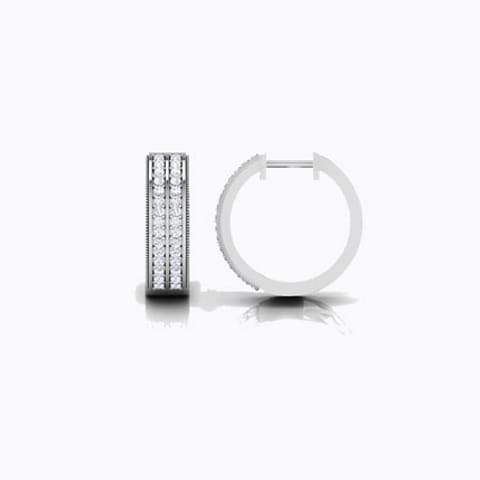 Britt Diamond Hoop Earrings