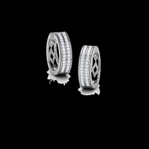 Britt Diamond Hoop Earrings