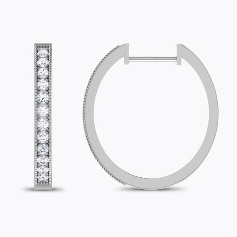 Soliel Shine Diamond Hoop Earrings Soliel Shine Diamond Hoop Earrings