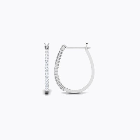 Colure Diamond Hoop Earrings Colure Diamond Hoop Earrings
