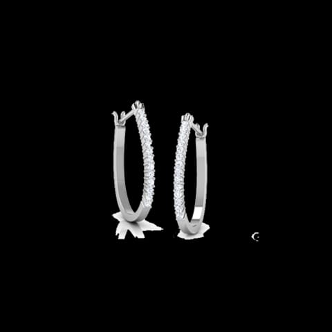 Colure Diamond Hoop Earrings Colure Diamond Hoop Earrings