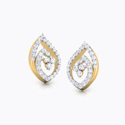 Feuille Diamond Stud Earrings Feuille Diamond Stud Earrings