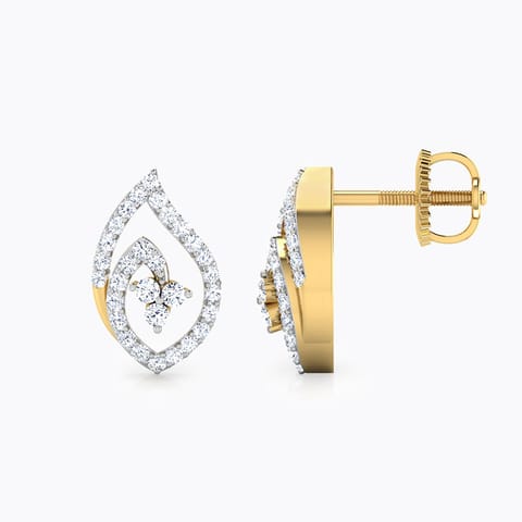 Feuille Diamond Stud Earrings Feuille Diamond Stud Earrings