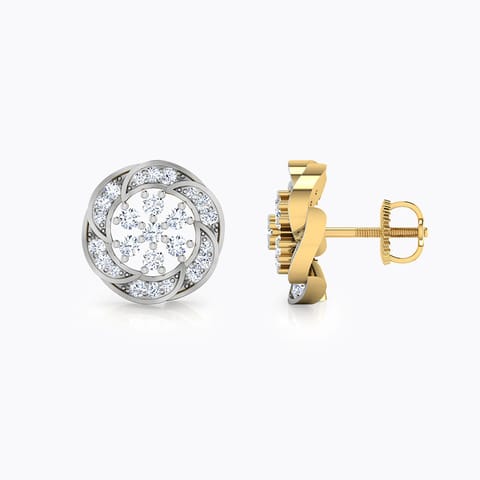 Aurora Diamond Stud Earrings
