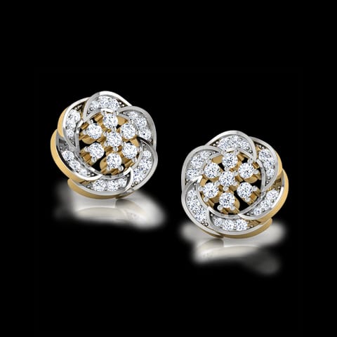 Aurora Diamond Stud Earrings