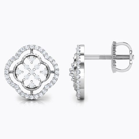 Lucky Clover Diamond Stud Earrings Lucky Clover Diamond Stud Earrings
