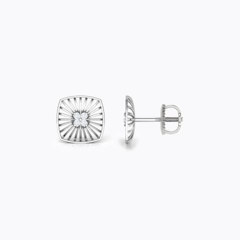 Cushion Wired Diamond Stud Earrings Cushion Wired Diamond Stud Earrings