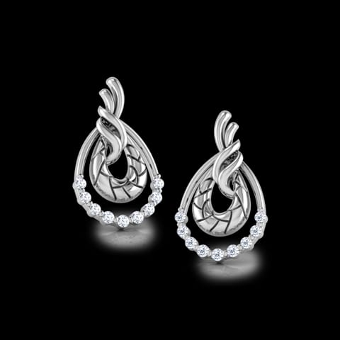 Peony Diamond Stud Earrings Peony Diamond Stud Earrings