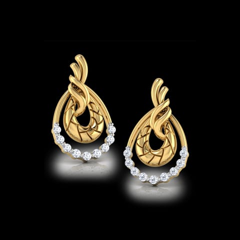 Peony Diamond Stud Earrings Peony Diamond Stud Earrings