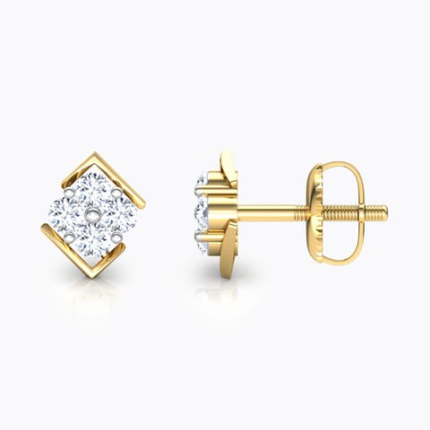 Niche Diamond Stud Earrings