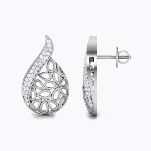 Kaira Paisley Diamond Stud Earrings Kaira Paisley Diamond Stud Earrings