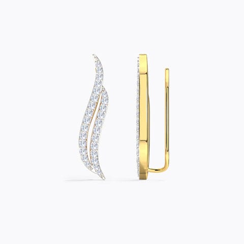 Sweep Diamond Ear Cuffs