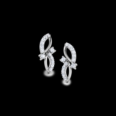 Leaf Drops Diamond Stud Earrings Leaf Drops Diamond Stud Earrings
