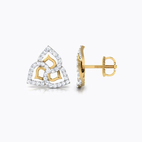 Lisa Petaled Diamond Stud Earrings Lisa Petaled Diamond Stud Earrings