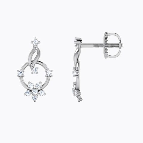 Circle Cluster Diamond Stud Earrings Circle Cluster Diamond Stud Earrings