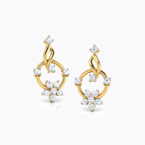 Circle Cluster Diamond Stud Earrings Circle Cluster Diamond Stud Earrings