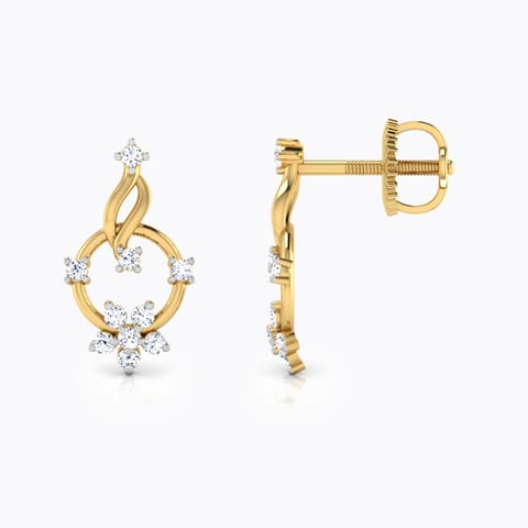 Circle Cluster Diamond Stud Earrings Circle Cluster Diamond Stud Earrings