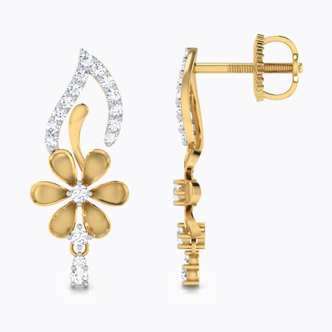 Floral Sunshine Diamond Stud Earrings Floral Sunshine Diamond Stud Earrings