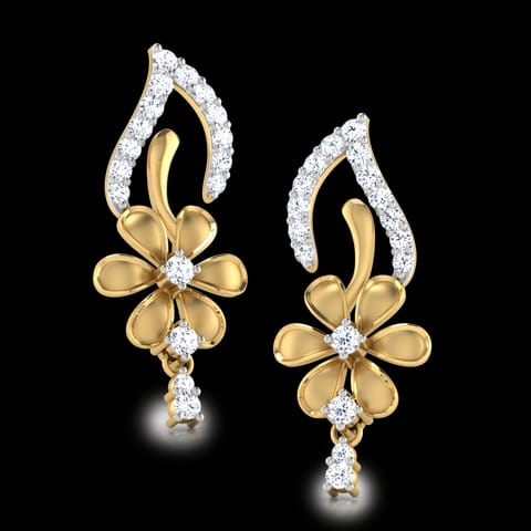 Floral Sunshine Diamond Stud Earrings Floral Sunshine Diamond Stud Earrings