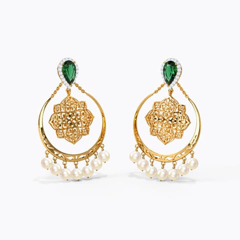 Ida Swing Gemstone Chand Bali