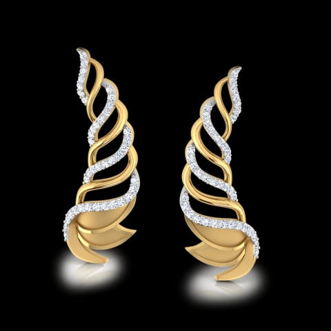 Lotus Layered Diamond Ear Cuffs Lotus Layered Diamond Ear Cuffs