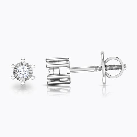 Inina Miracle Plate Diamond Stud Earrings