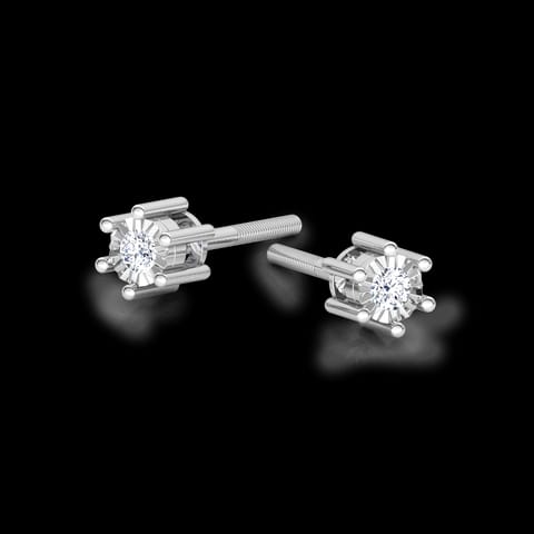 Inina Miracle Plate Diamond Stud Earrings